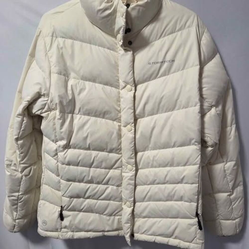 Stormtech Women's Cream Puffer Jacket - Size XL